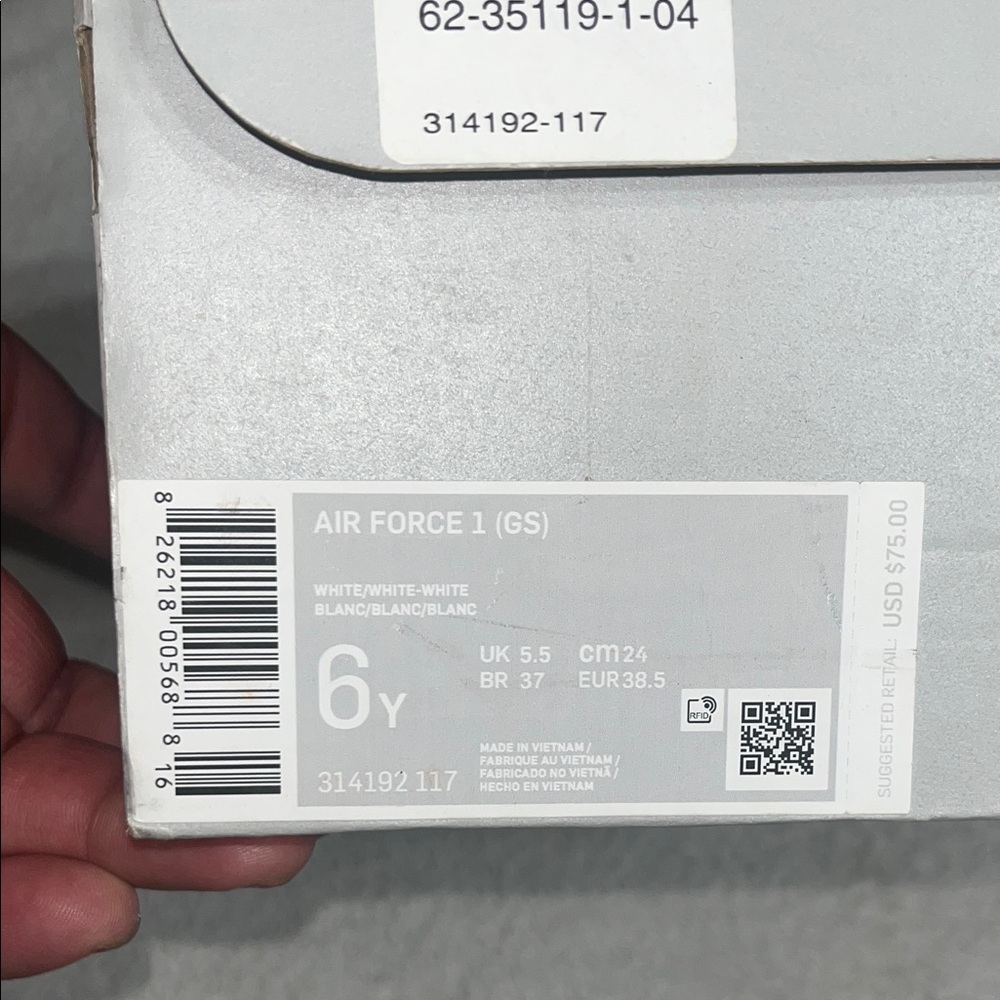 Nike Air Force 1 GS White Shoes